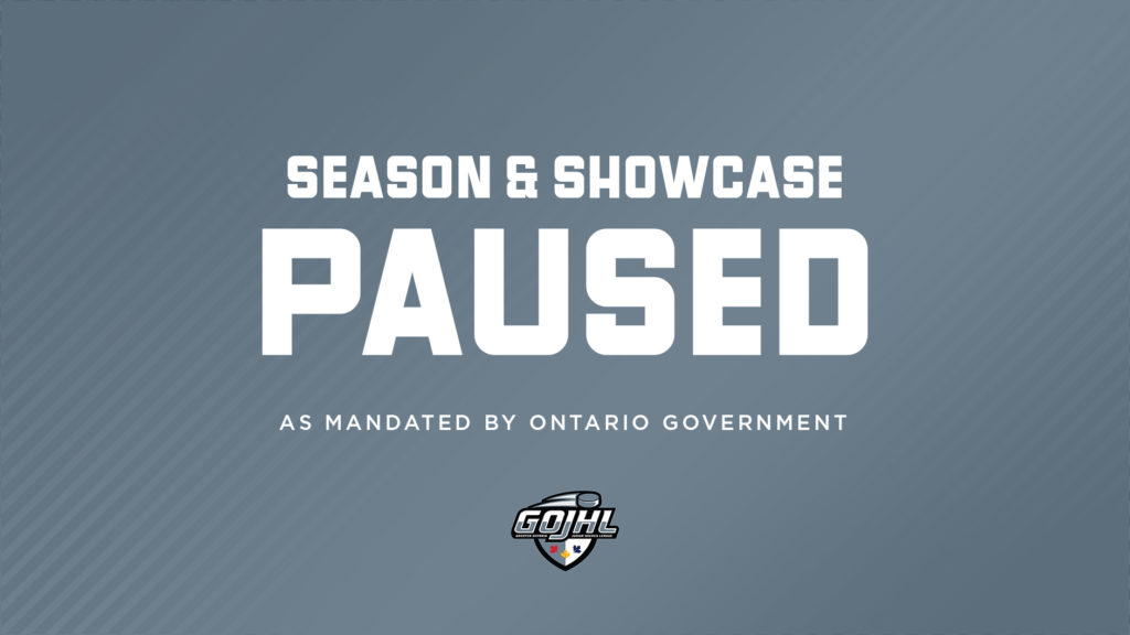 ONTARIO GOVERNMENT MANDATES PAUSE TO GOJHL REGULAR SEASON & SHOWCASE ...