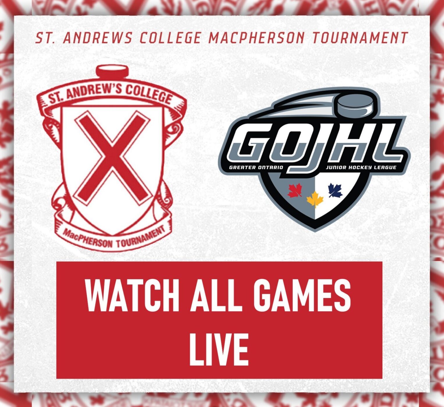 Watch Live: Team GOJHL at MacPherson Tournament | GOHL | Greater ...