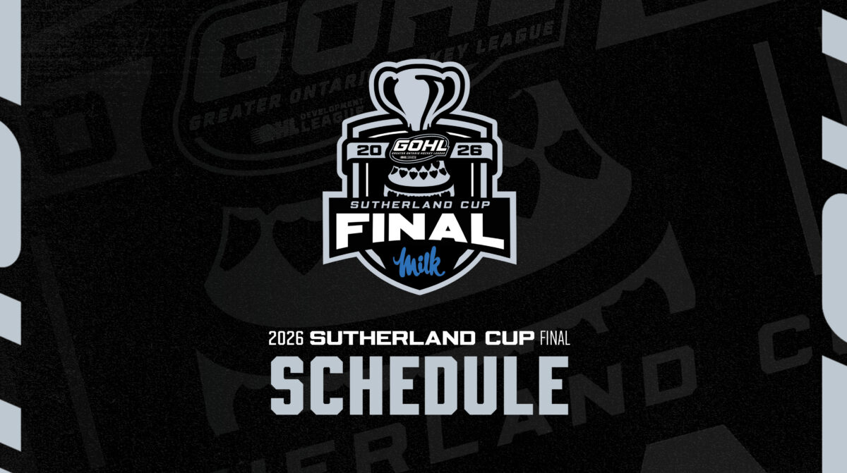 The 2026 GOHL Sutherland Cup Final